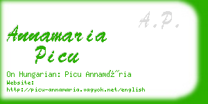 annamaria picu business card